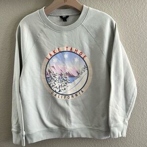 J Crew Lake Tahoe Crewneck Sweatshirt M